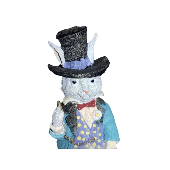 The Victorian Collection Edward & Isobel Carrots Easter Rabbit Figurines - Picture 3 of 9